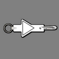 Key Clip W/ Key Ring & 2 1/8"x2 5/8" Triangle Key Tag